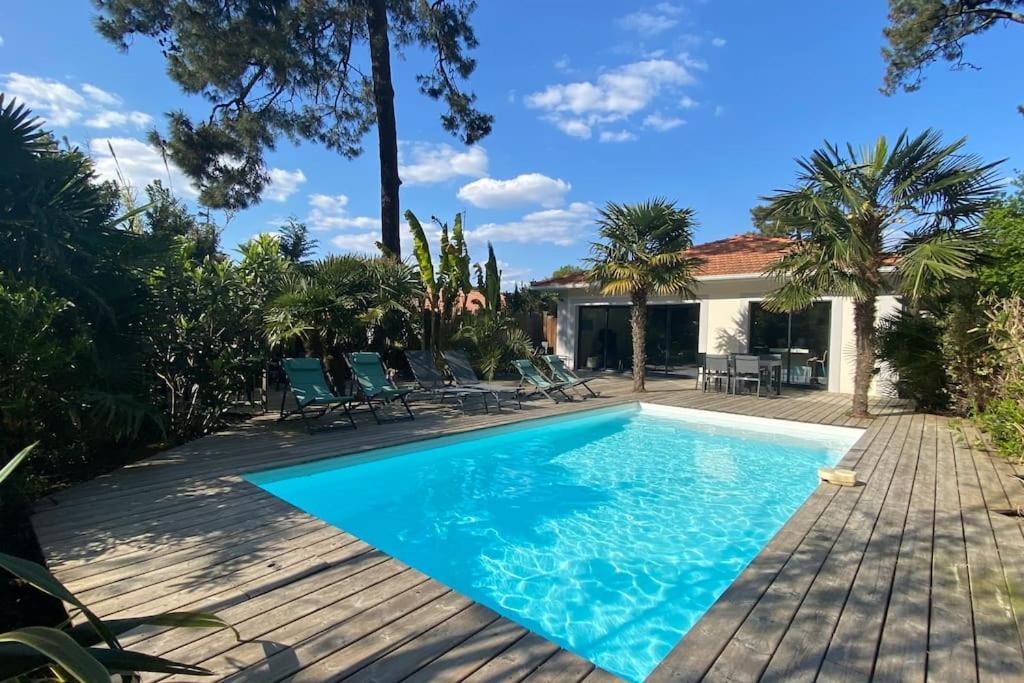 Villa Arcachon 12 Pers Avec Piscine Chauffee 1 Mai Au 30 Sept מראה חיצוני תמונה