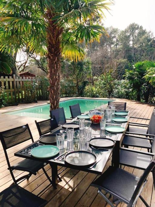 Villa Arcachon 12 Pers Avec Piscine Chauffee 1 Mai Au 30 Sept מראה חיצוני תמונה